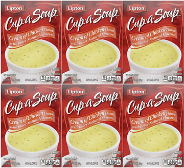 Lipton Cup-A-Soup Cream Of Chicken, 2.4 Ounce (Pack Of 6)