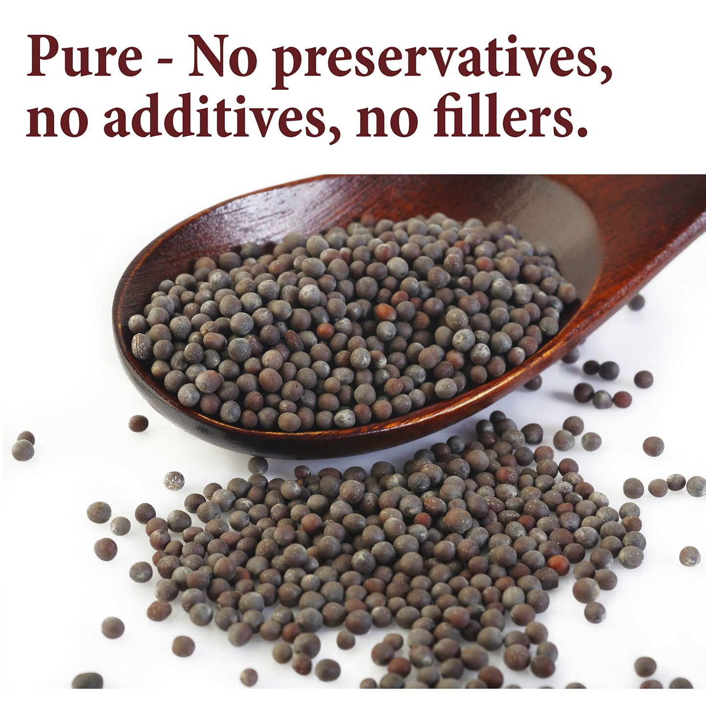 The Spice Way Brown Mustard Seeds - Whole Seeds, 8 Oz