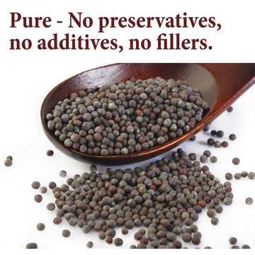 The Spice Way Brown Mustard Seeds - Whole Seeds, 8 Oz