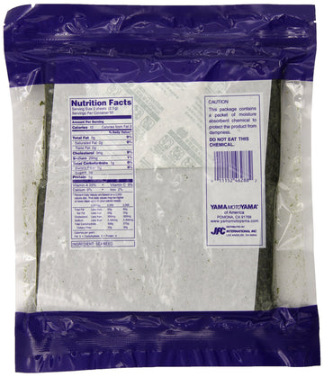 Yamamotoyama Sushi Nori Silver Grade Half Sheet, 100 Count