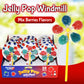 Zazers Jelly Pop Windmill Jelly Beans Candy, 30 Individual Pack Of Mix Berries Flavor Windmill Candy Pops, Kosher Novelty (Net W