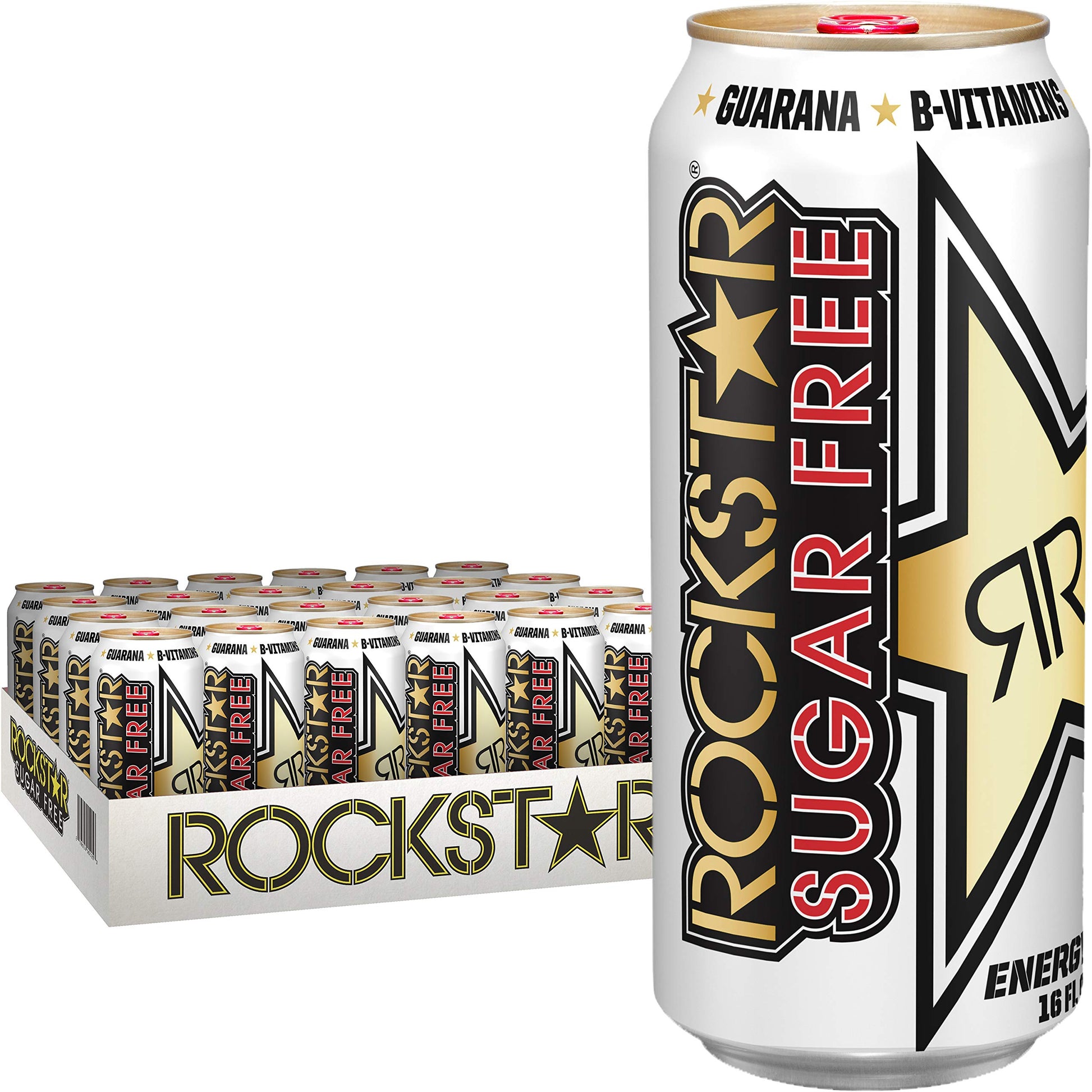 Rockstar Energy Drink  Sugar Free  16Oz Cans (24 Pack)