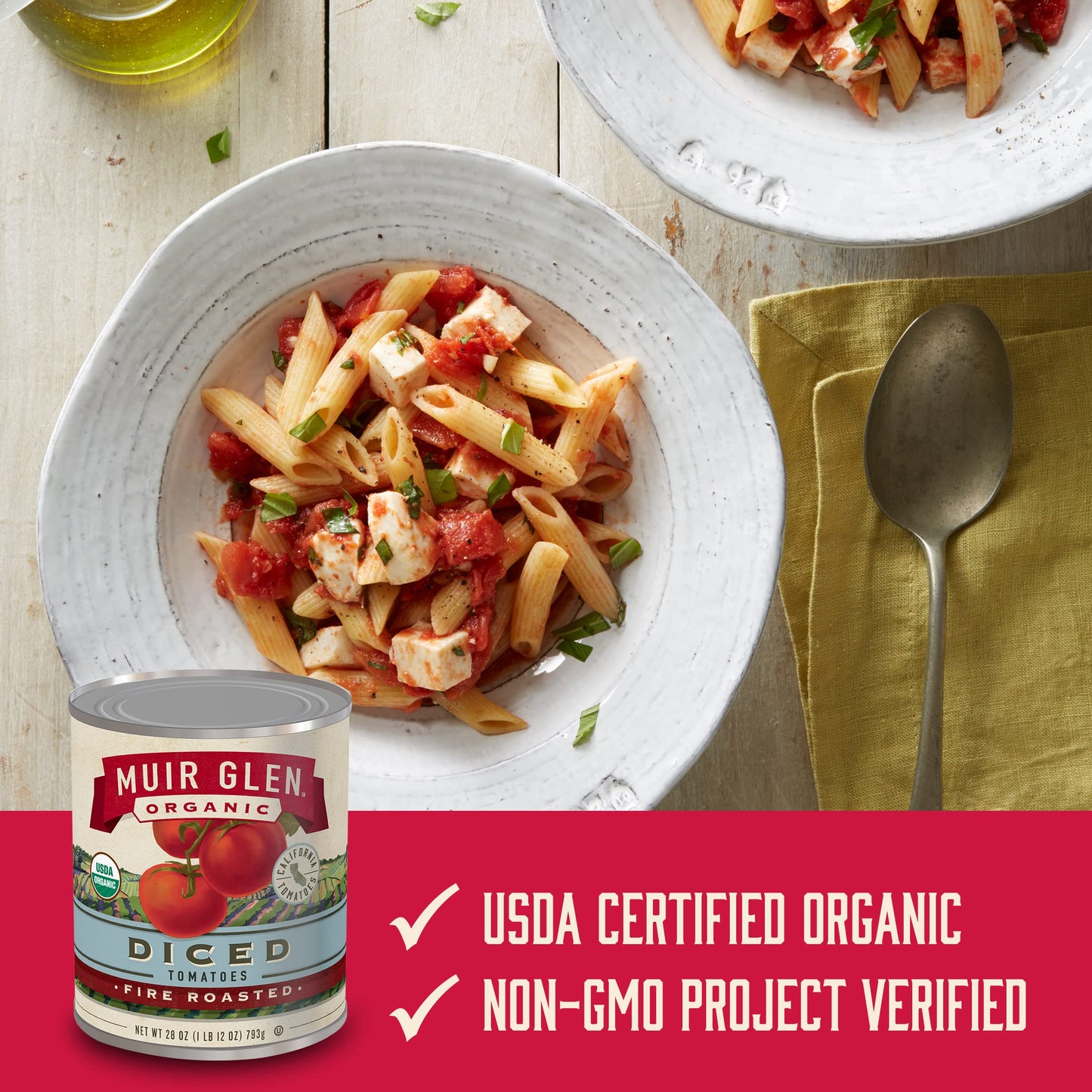 Muir Glen Organic Diced Fire Roasted Canned Tomatoes, 28 Oz.
