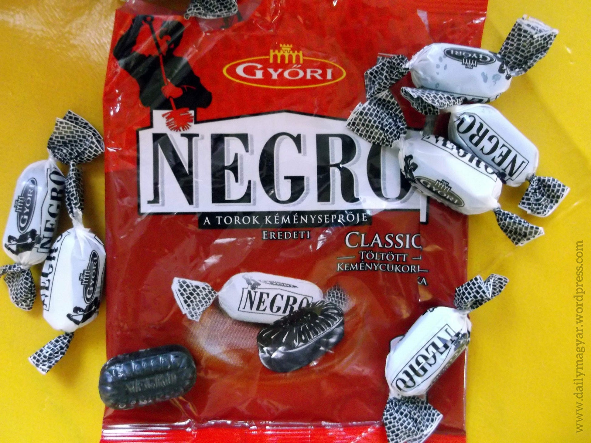Negro Classic Hard Candy Throat Lozenge Hungarian 4 Pack 4 X 79G