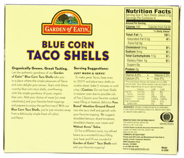 Garden Of Eatin® Taco Shells Blue, 5.5 Ounce Boxes (Pack Of 12)