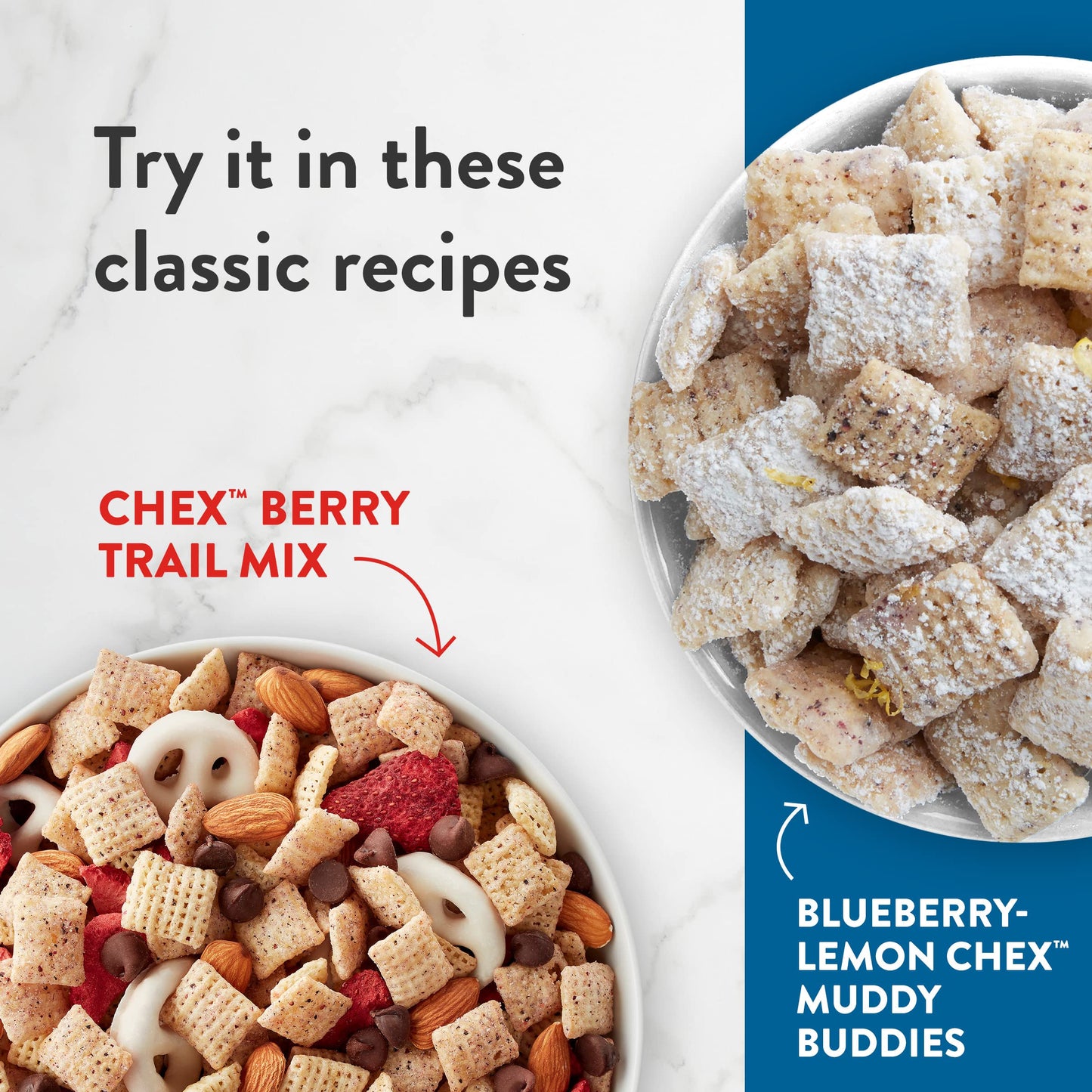 Blueberry Chex Cereal, Gluten Free Breakfast Cereal, Made With Whole Grain, 12 Oz