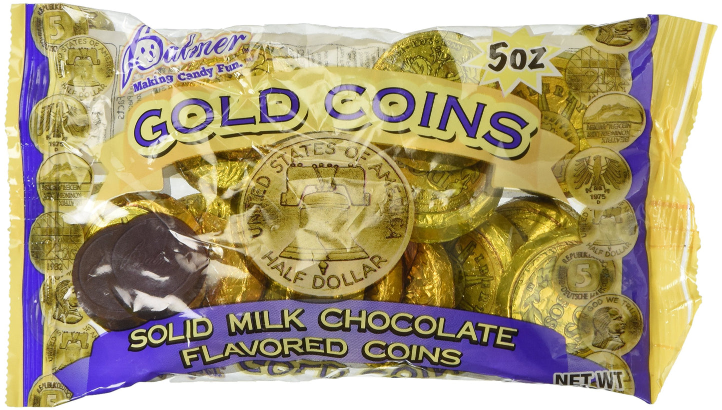 Palmer Gold Coins Solid Milk Chocolate Flavored Coins 5 Oz
