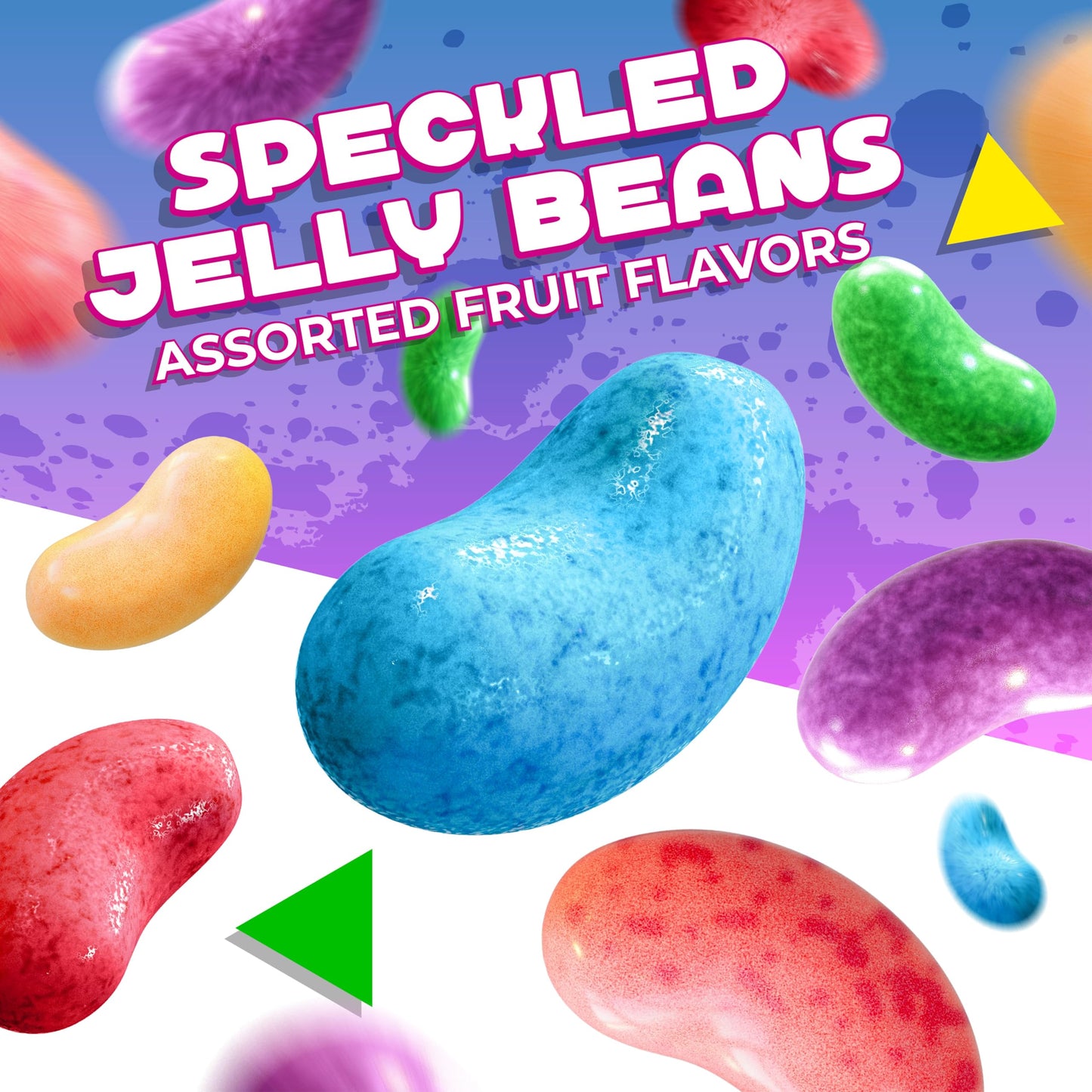 Speckled Jelly Beans Candy | 2 Pound Bag | Assorted Fruit Flavors