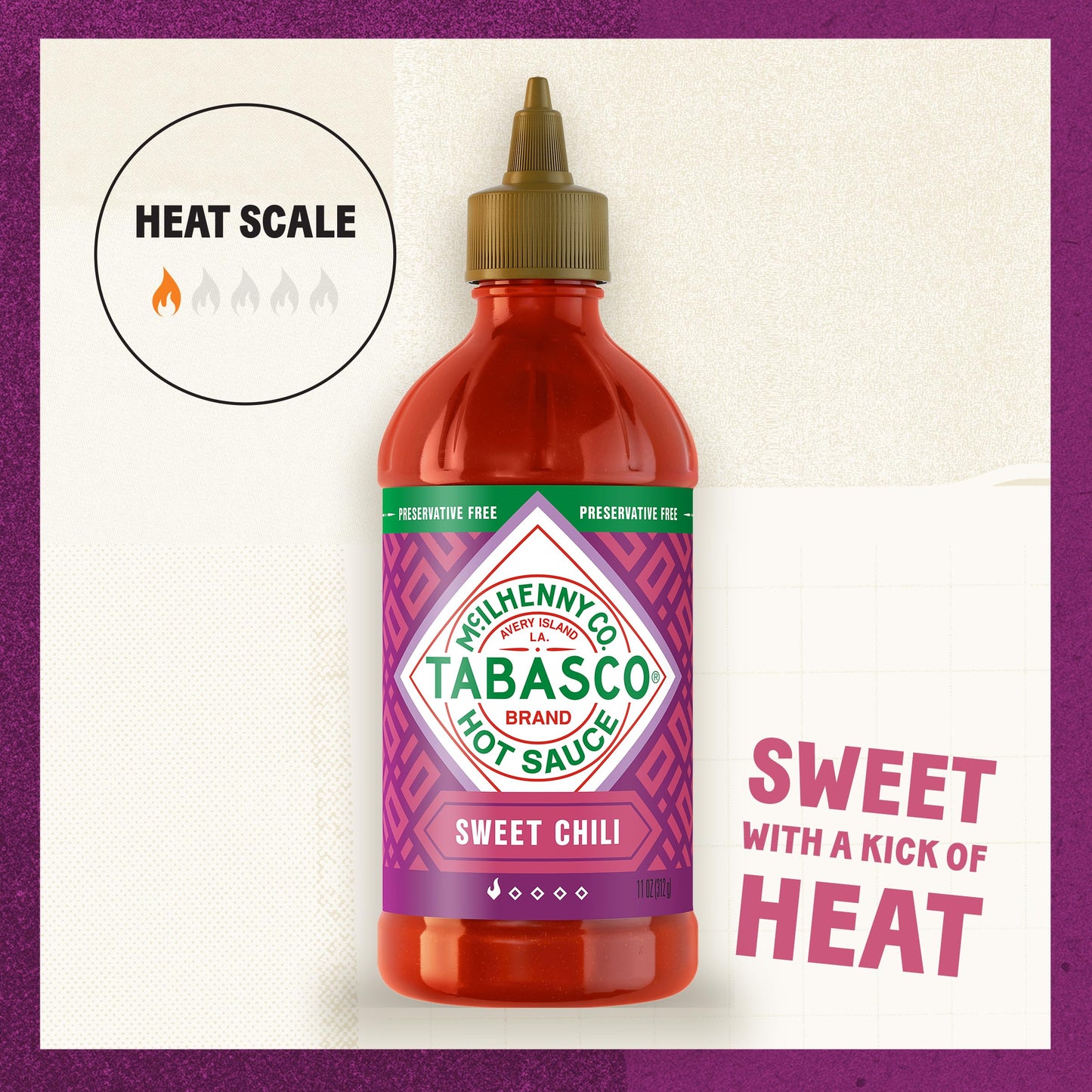 TABASCO Brand Sweet and Spicy Sauce, 11 Oz (Pack of 1)