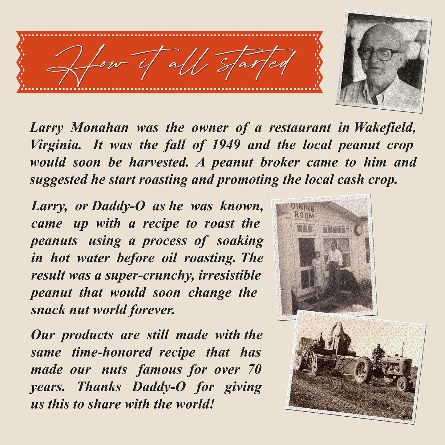 The 1949 Nut Co. Gourmet Salted Virginia Peanuts, Oil Roasted, 20 oz., Extra-Large, Hand-Cooked in the USA