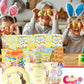 Easter Snack Yellow Tin (60 Count) Filled With Treats, Peelable Gummies, Easter Marshmallow Gummies, Plush Easter Bunny, Great P