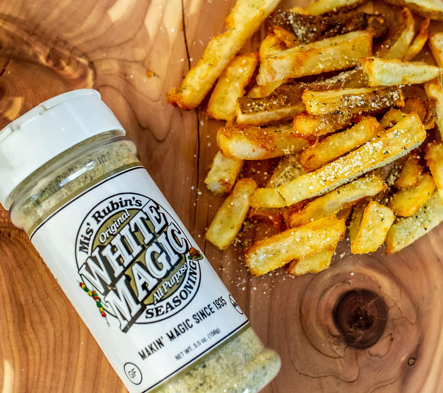 Gourmet All-Purpose Seasoning (5 Oz.) Original White Magic Dry Rub Spice Powder Best Served On Seafood, Vegetables, Grilled Chic