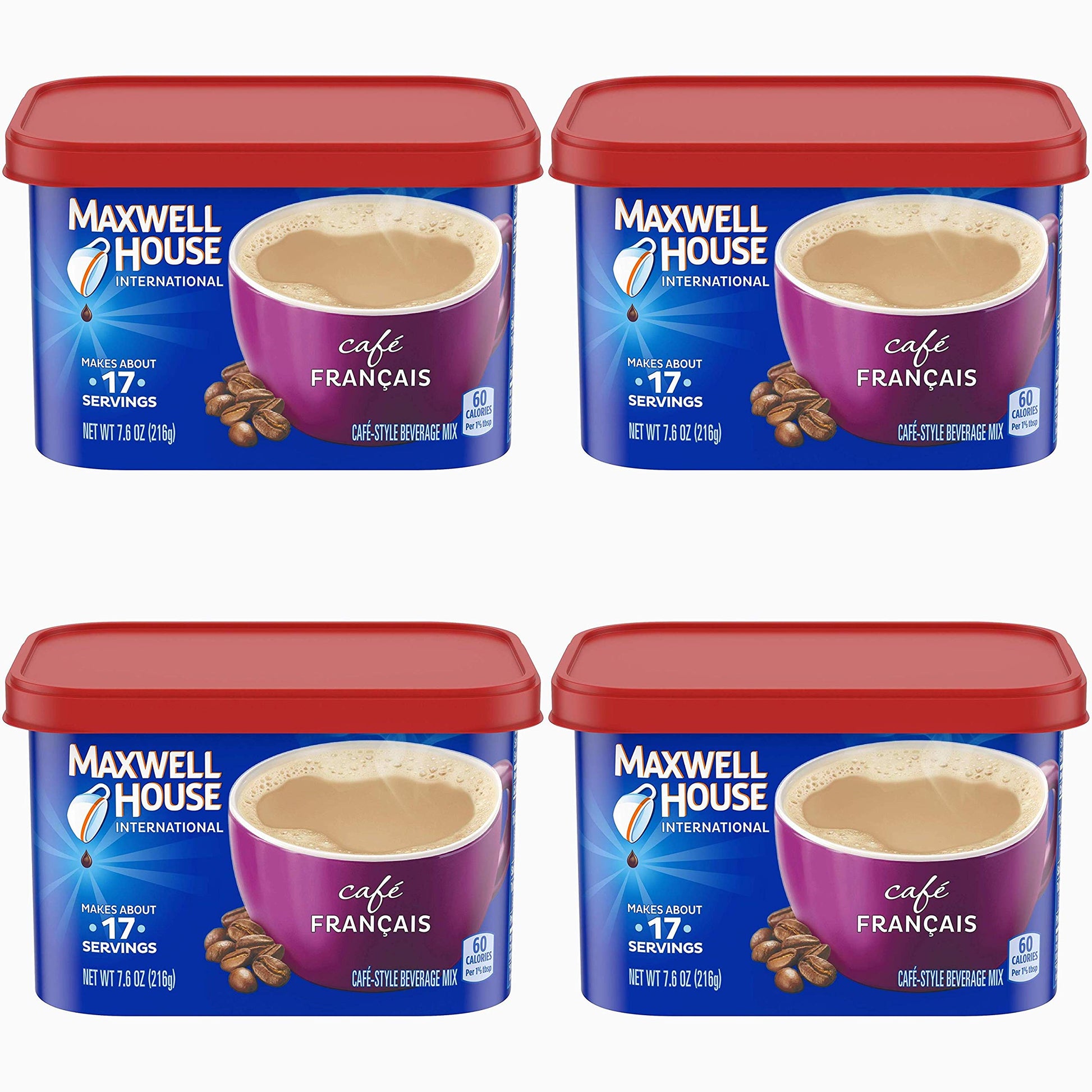 Maxwell House Light Roast International Cafe Francais Café, 7.6 Ounce (Pack Of 8)