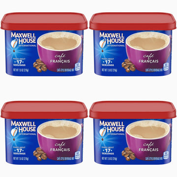 Maxwell House Light Roast International Cafe Francais Café, 7.6 Ounce (Pack Of 8)