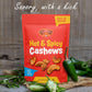 Platinum Hot & Spicy Cashews - Plant Based Snack - 11 oz Resealable Pouch