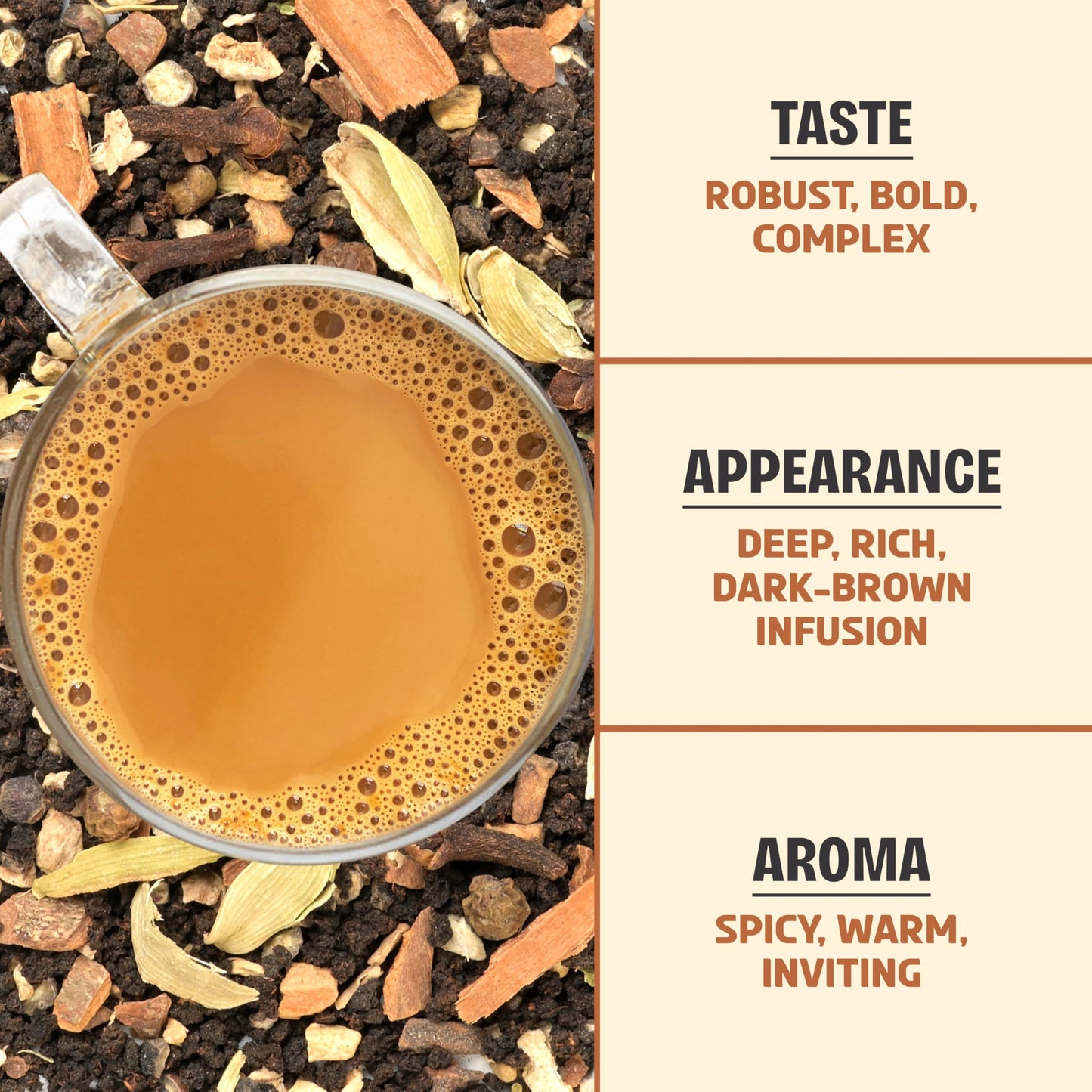 BREWIX Masala Chai Loose Leaf Tea, Strong & Aromatic, 8.82oz (250g)