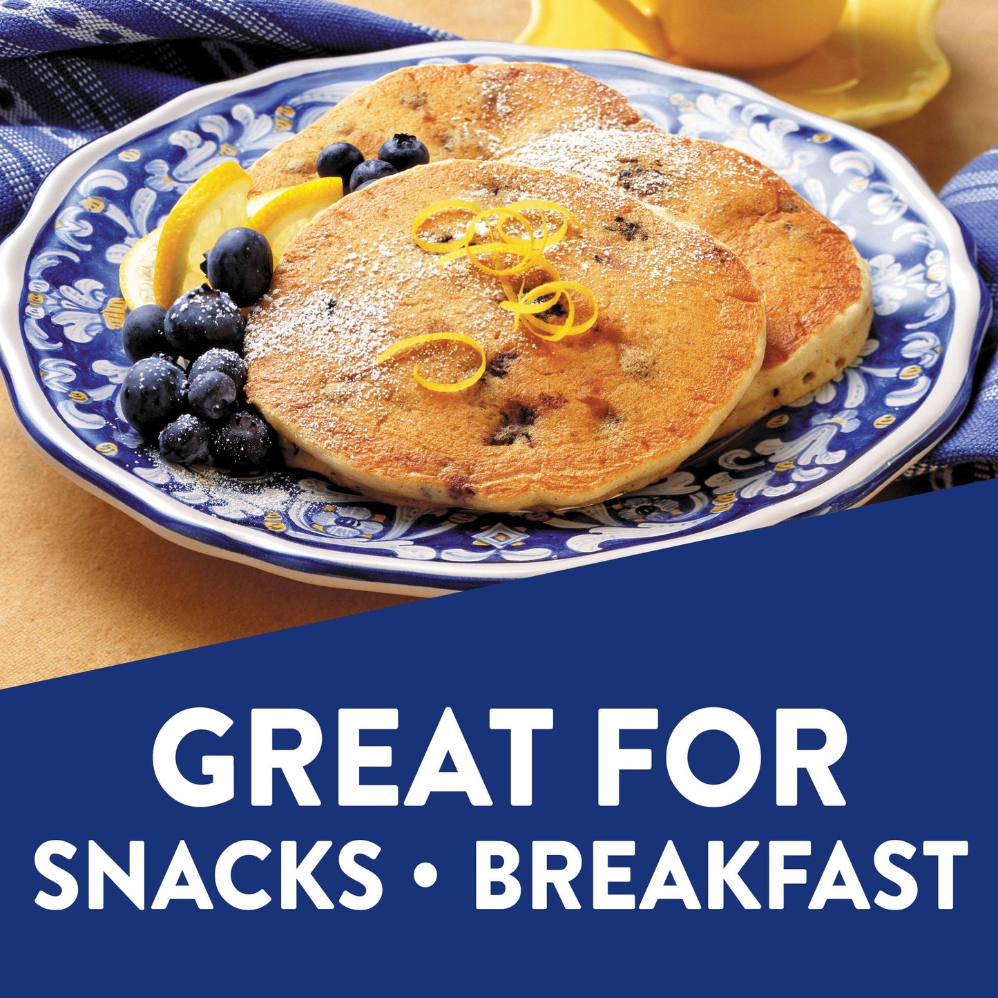 Krusteaz Complete Pancake Mix, Blueberry Pancake Mix, 25.2-Ounce Box (Pack Of 12)