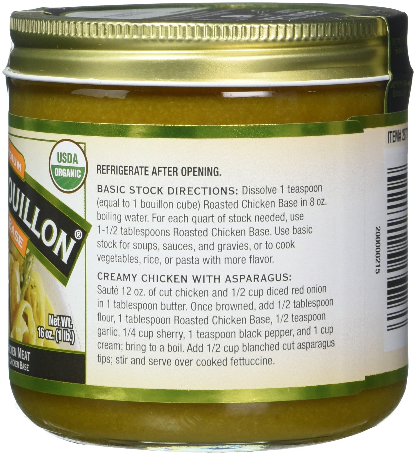 Better Than Bouillon Organic Roasted Chicken Base, Reduced Sodium, 16 Fl Oz