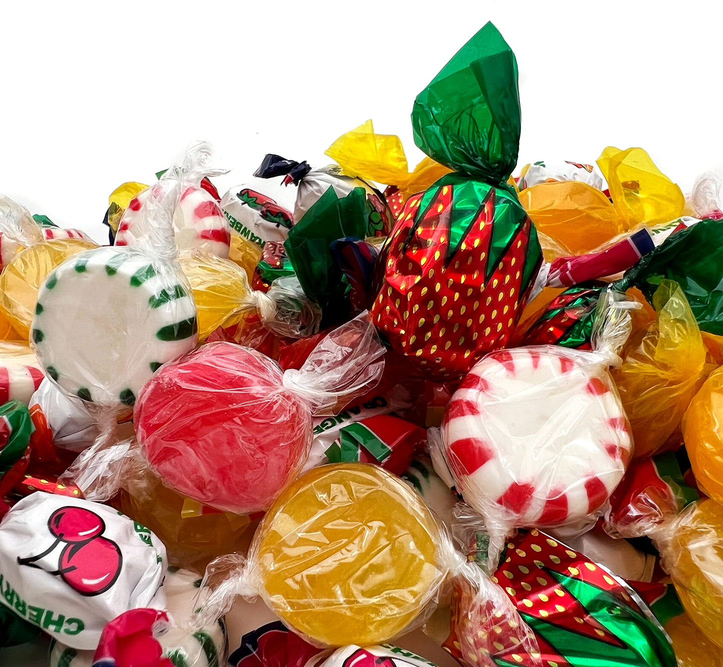 Old-Fashioned Hard Candy Assortment - 2 Pound Bulk Pack (About 130 Count) - Starlights, Butterscotch, Cinnamon, Fruit Filled