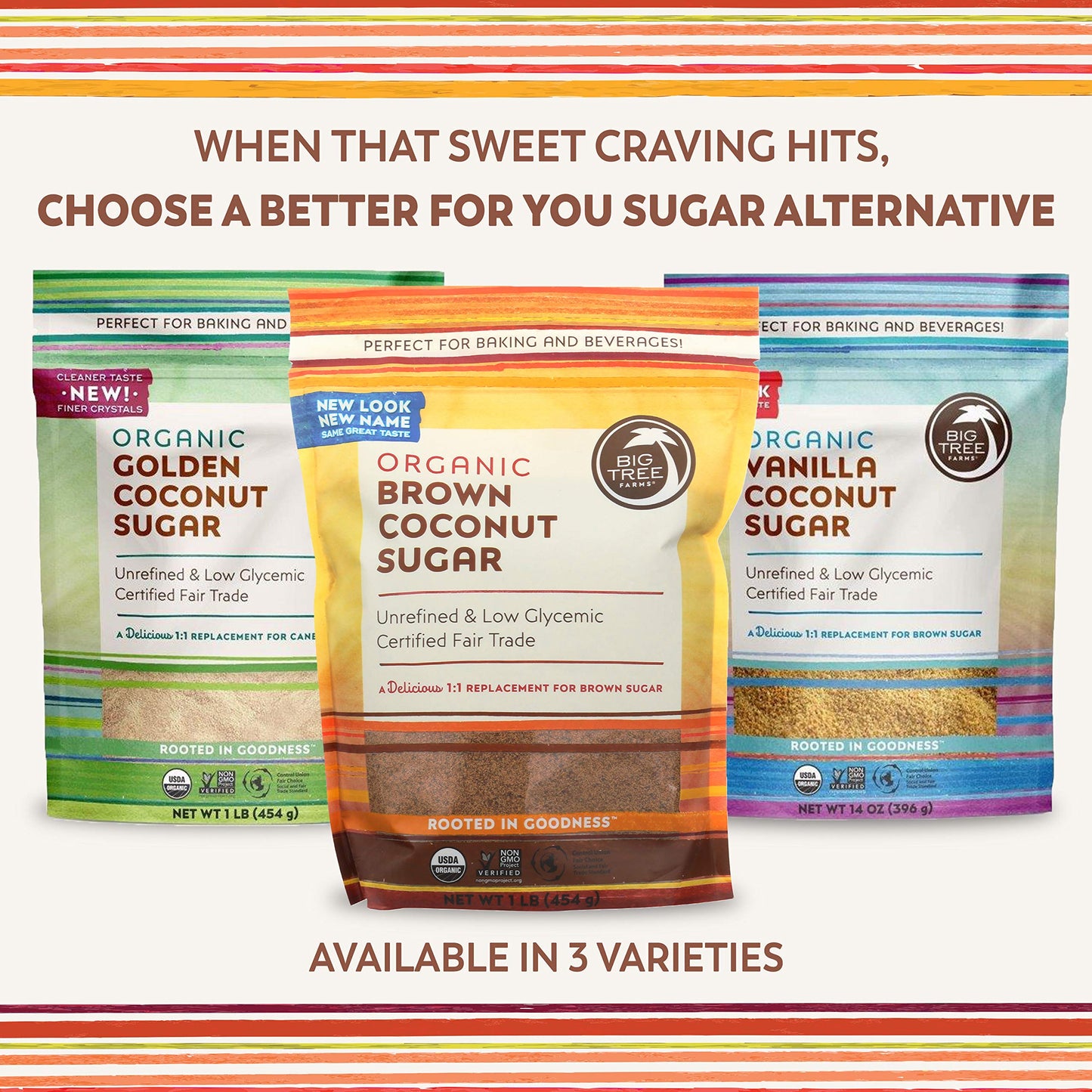 Big Tree Farms Organic Brown Coconut Sugar, Unrefined, Fine Crystals, Vegan, 16 Ounce (Pack of 6)