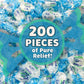 Arcor Crystal Mints Hard Candy - 2 Pounds Approx 200 Pieces - Blue Crystal Mints Hard Candy - Bulk Candy, Individually Wrapped C