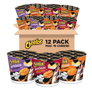 Cheetos Mac & Cheese Cups, 3 Flavor Variety Pack, (Pack Of 12)
