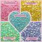 Confect Easter Sprinkles Edible | Assorted Pack Of 5 Parrot Green, Pink, Sky Blue And Yellow Pearls & Stars I Cookies, Desserts
