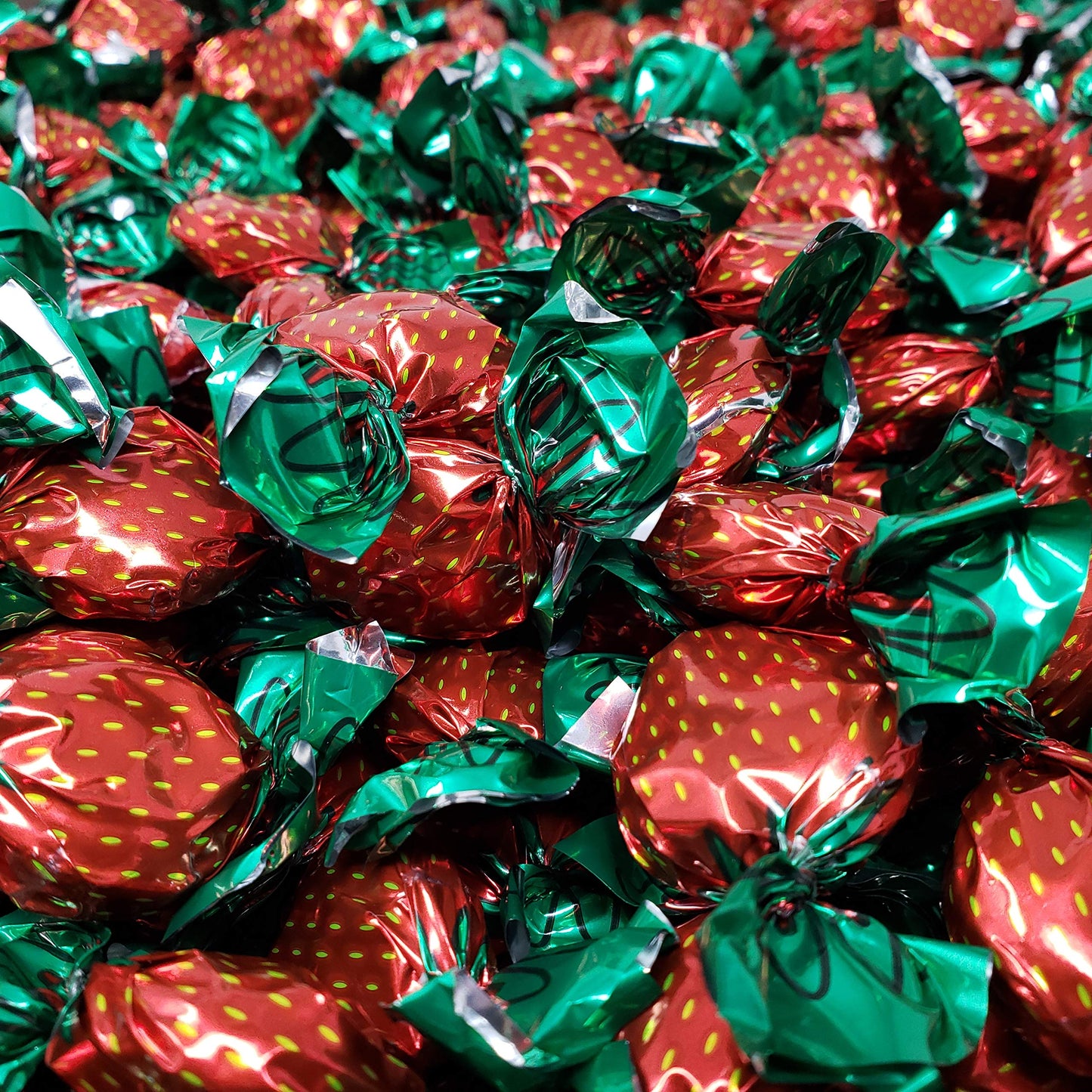 Candy Retailer Strawberry Filled Bon Bons Hard Candy 1 Lb
