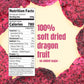 Yuth Farm Plant-Based Soft & Chewy Dried Fruit - Deliciously Healthy Snack 300g(10.6 Oz) (Dragon fruit)