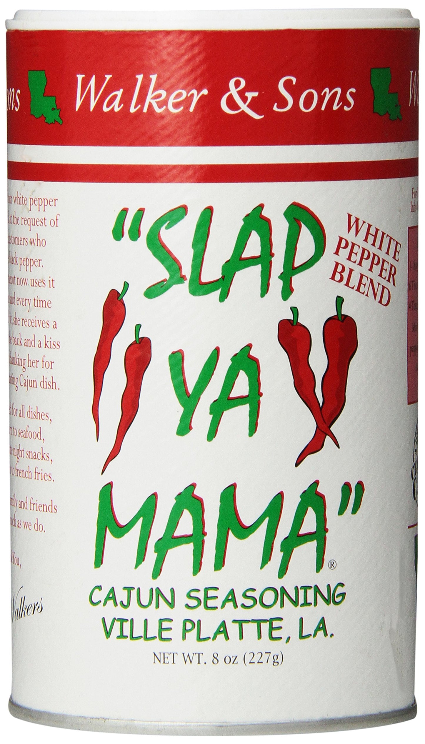 One 8 oz Slap Ya Mama Cajun Seasoning White Pepper Blend