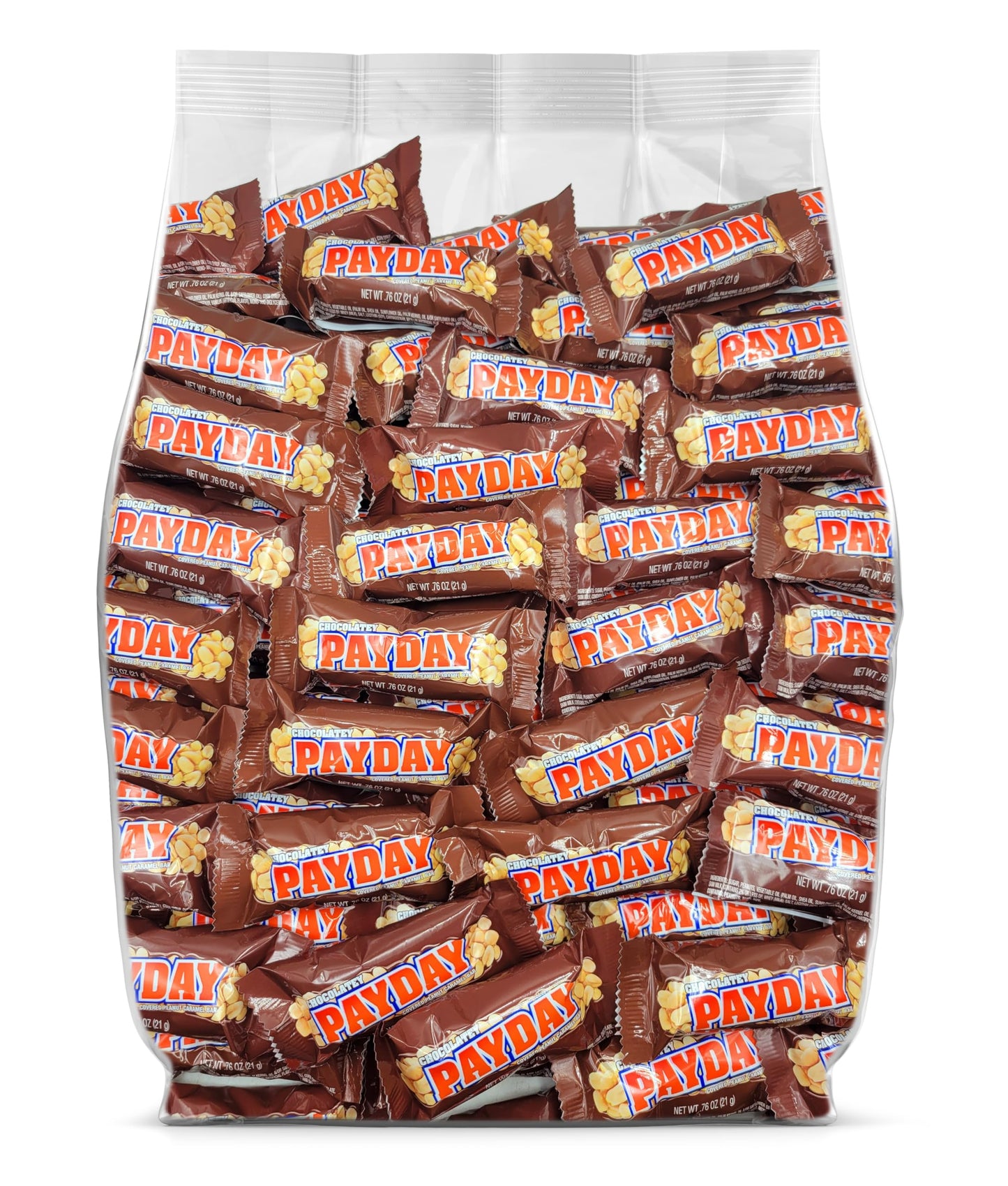 Yummy Chew PayDay Chocolate Snack Size Bars - 35 Individually Wrapped - 2 Pound Pack