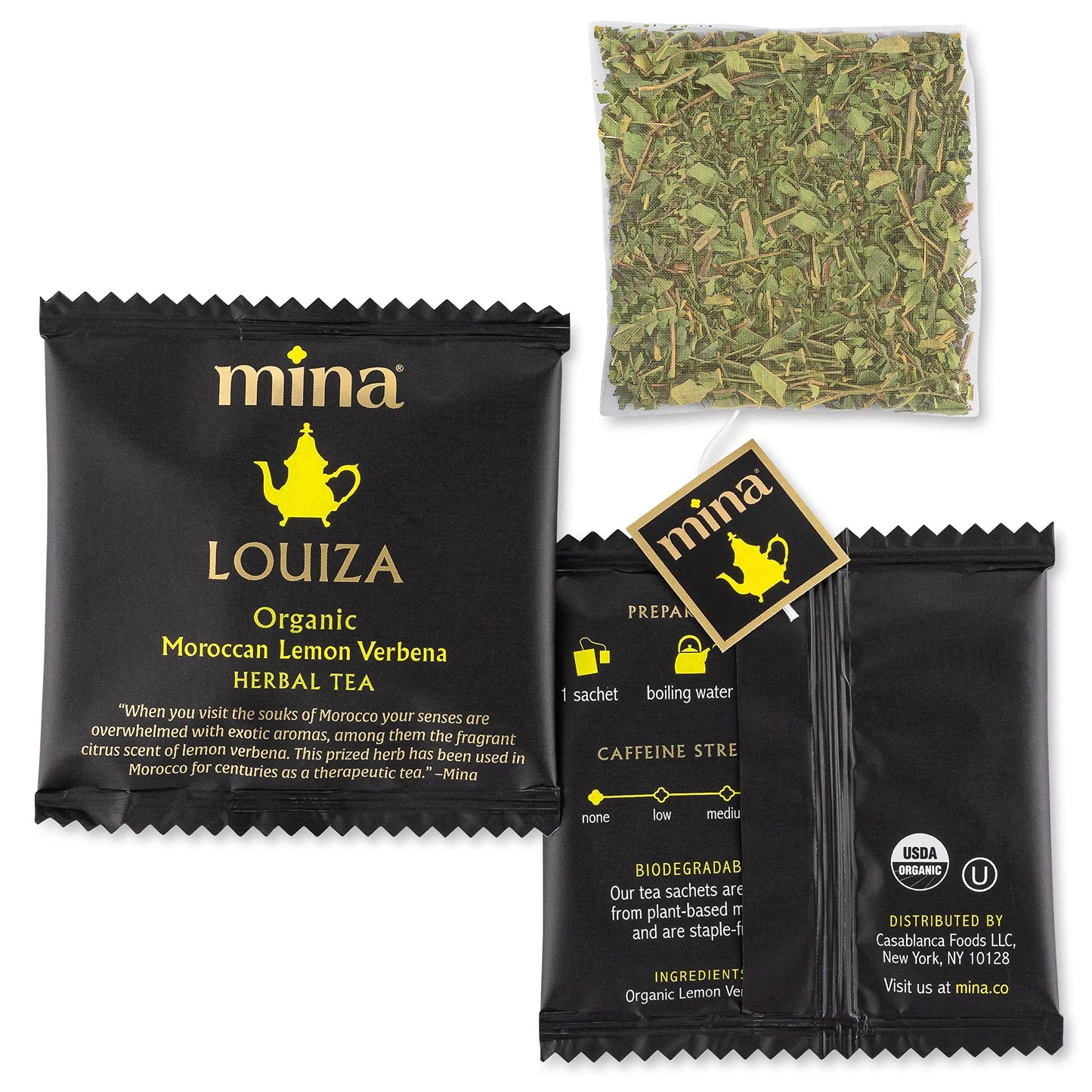 Mina Verbena Tea Lemon - 15 Count, Case of 6, Model 0852955007166