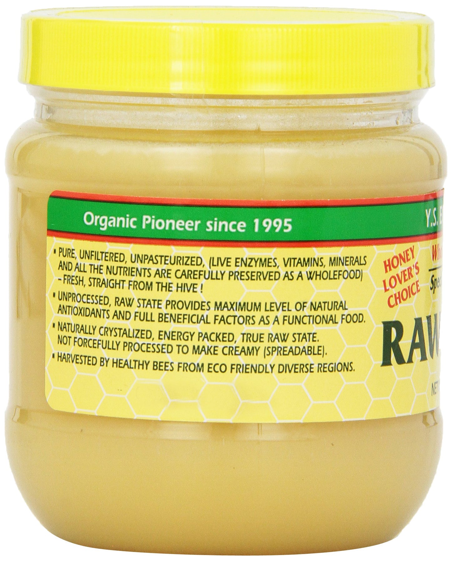 Ys Organic Bee Farms - Healthy Honey (Raw), 14 Oz