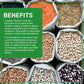 Jiva Usda Organics Urad Dal (Split Matpe Beans) 2 Pound - New Packaging!