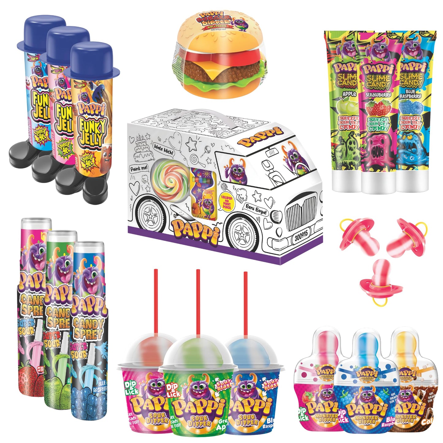 Assorted Candy Bulk Variety Pack - 19 Count Individually Wrapped Candy Snacks - Sour Candy Bags for Kids Birthday Gifts and Part