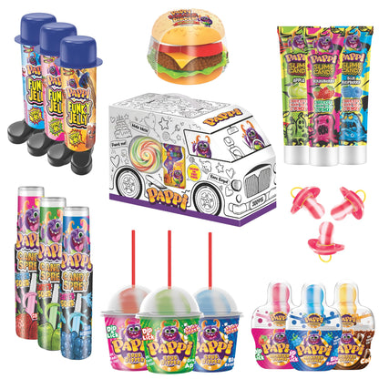 Assorted Candy Bulk Variety Pack - 19 Count Individually Wrapped Candy Snacks - Sour Candy Bags for Kids Birthday Gifts and Part