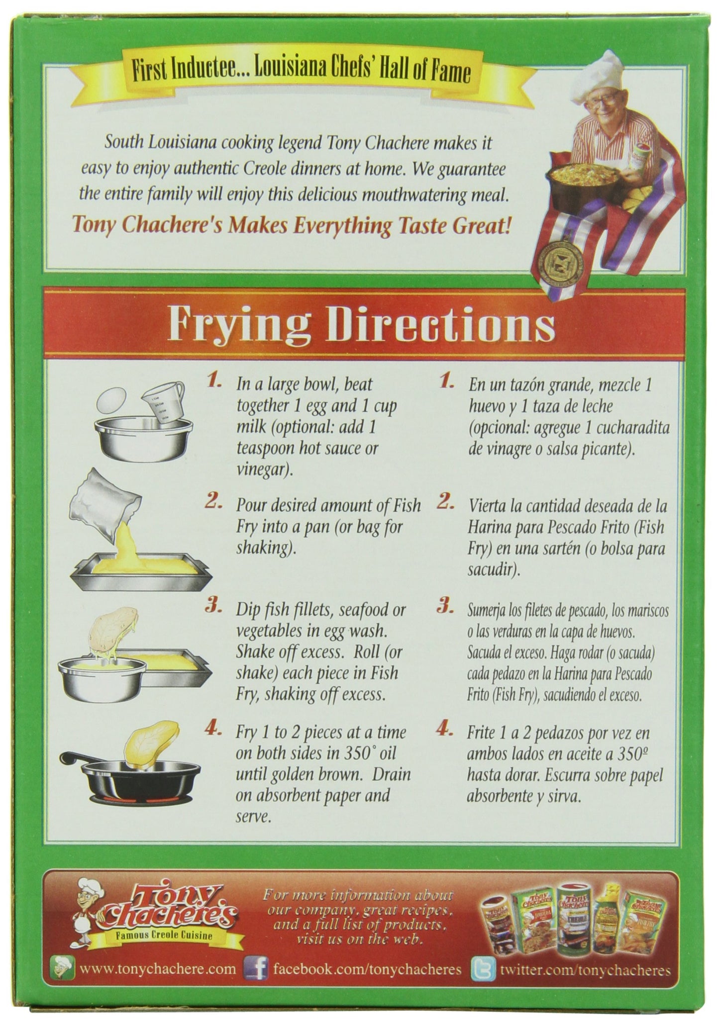 Tony Chachere'S Crispy Fish Fry, 10-Ounces Packages (Pack Of 12)