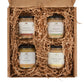 Finch + Fennel Mustard Sampler Pack Gift Box - 4 Pieces - Brown