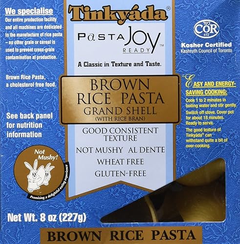 Tinkyada Brown Rice Pasta grand Shell 8 Ounce