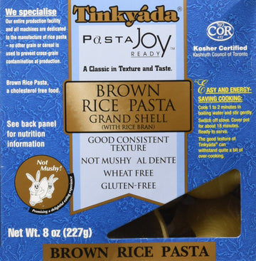Tinkyada Brown Rice Pasta grand Shell 8 Ounce