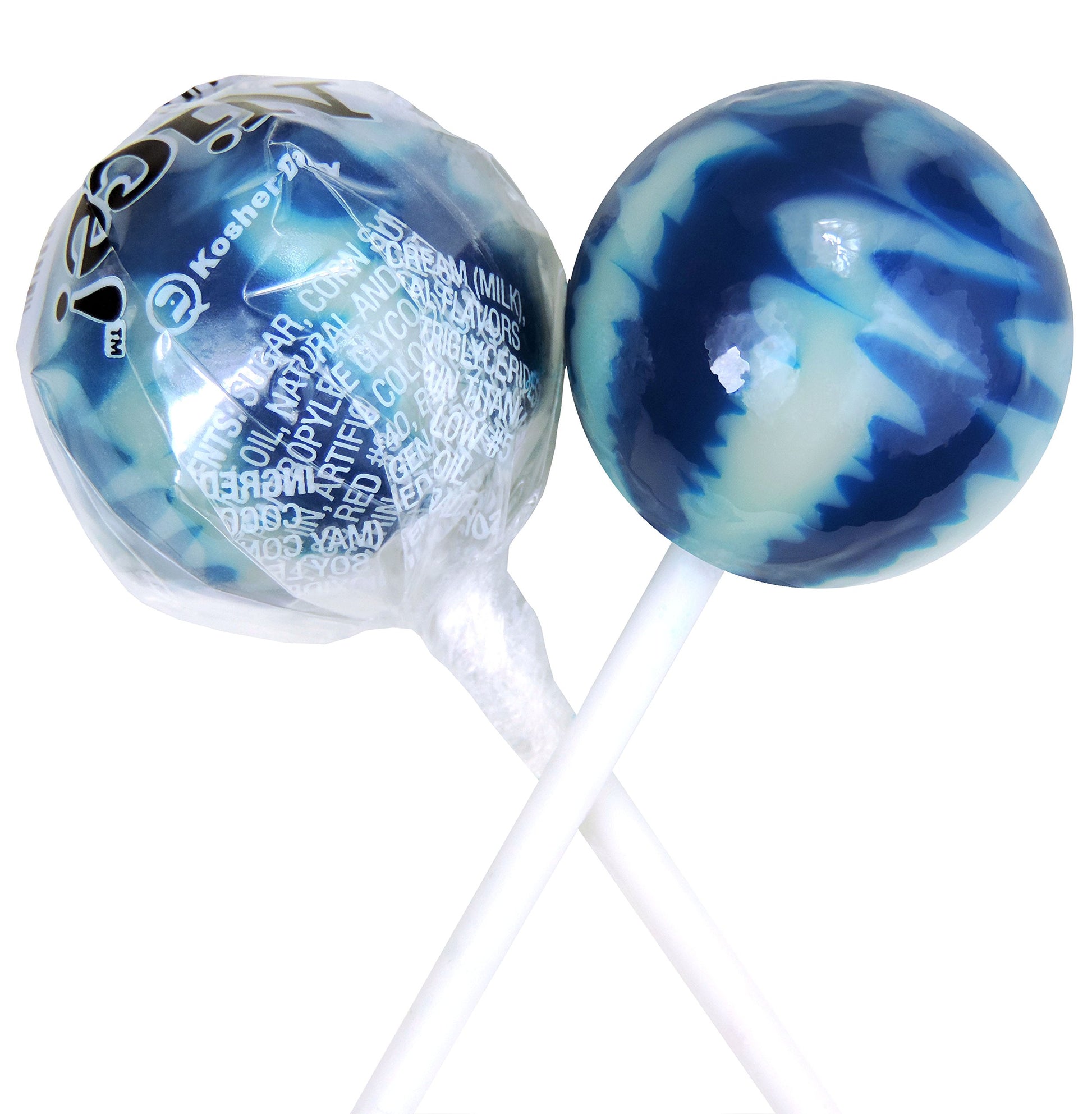Original Gourmet Lollipops, Blueberries and Cream, 30 Count, Pack of 1, Cream Color