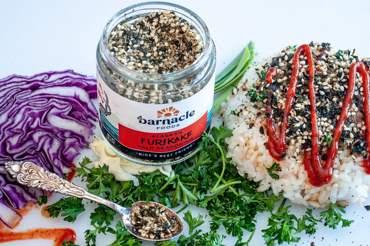 Barnacle Foods Kelp Seasoning Variety Pack - Everything Bagel & Furikake Rice - 2.5 oz. (Pack of 2) - Made in Alaska