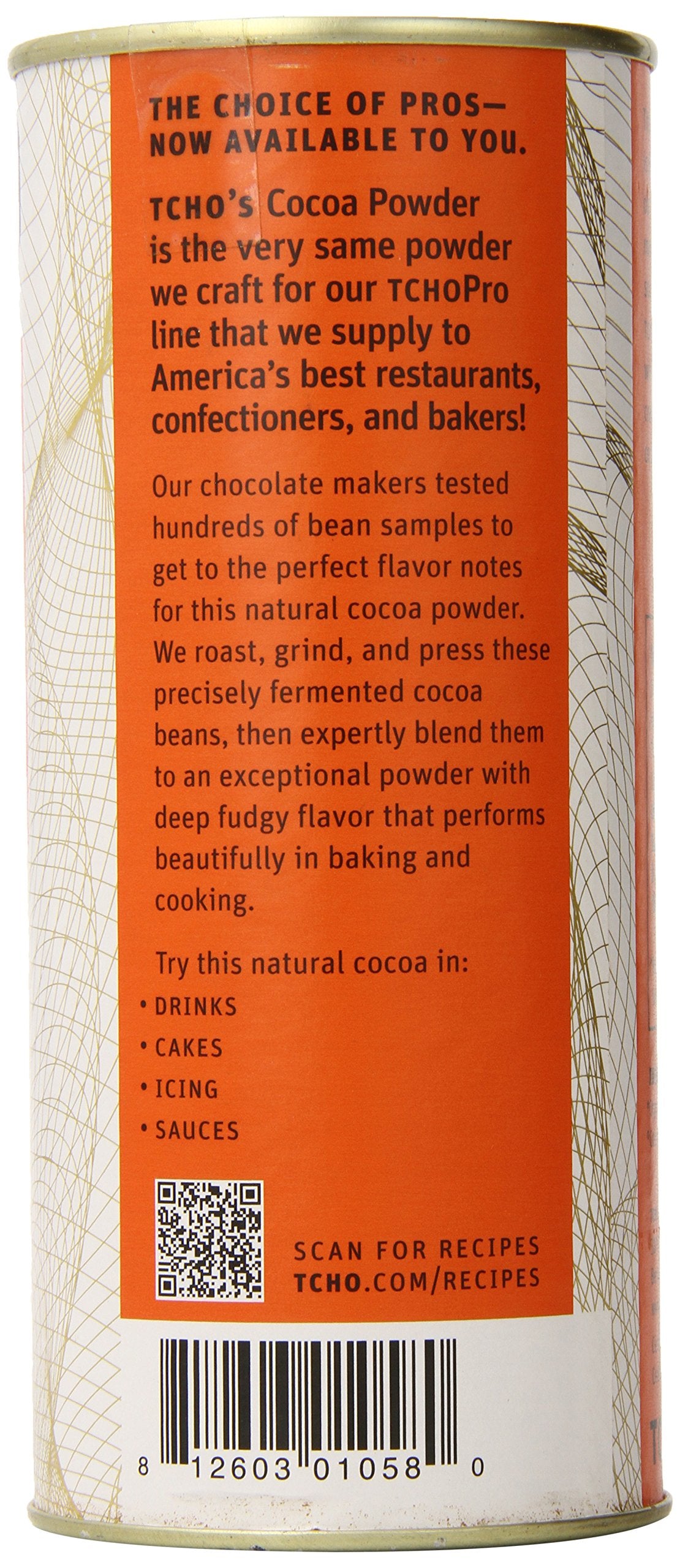 Tcho Chocolate Natural Cocoa Powder, 6.7 Ounce