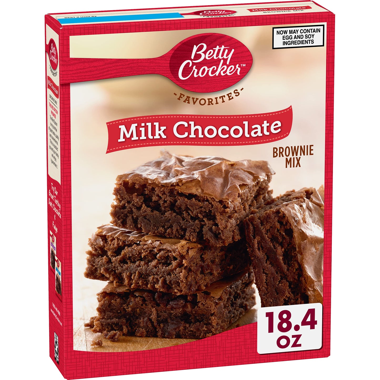 Betty Crocker Milk Chocolate Brownie Mix Family Size, 18.4 oz (Pack of 6)