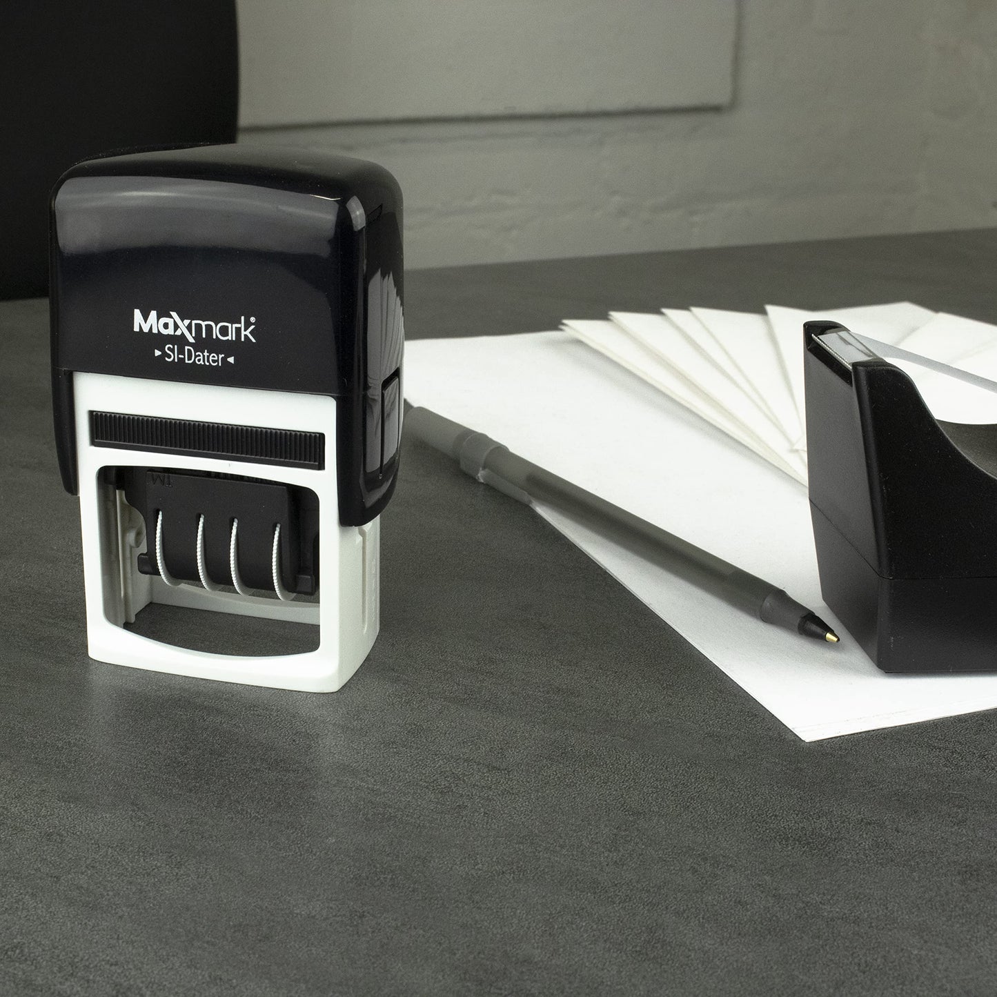 Maxmark Office Date Stamp With Received Self Inking Date Stamp - Red Ink