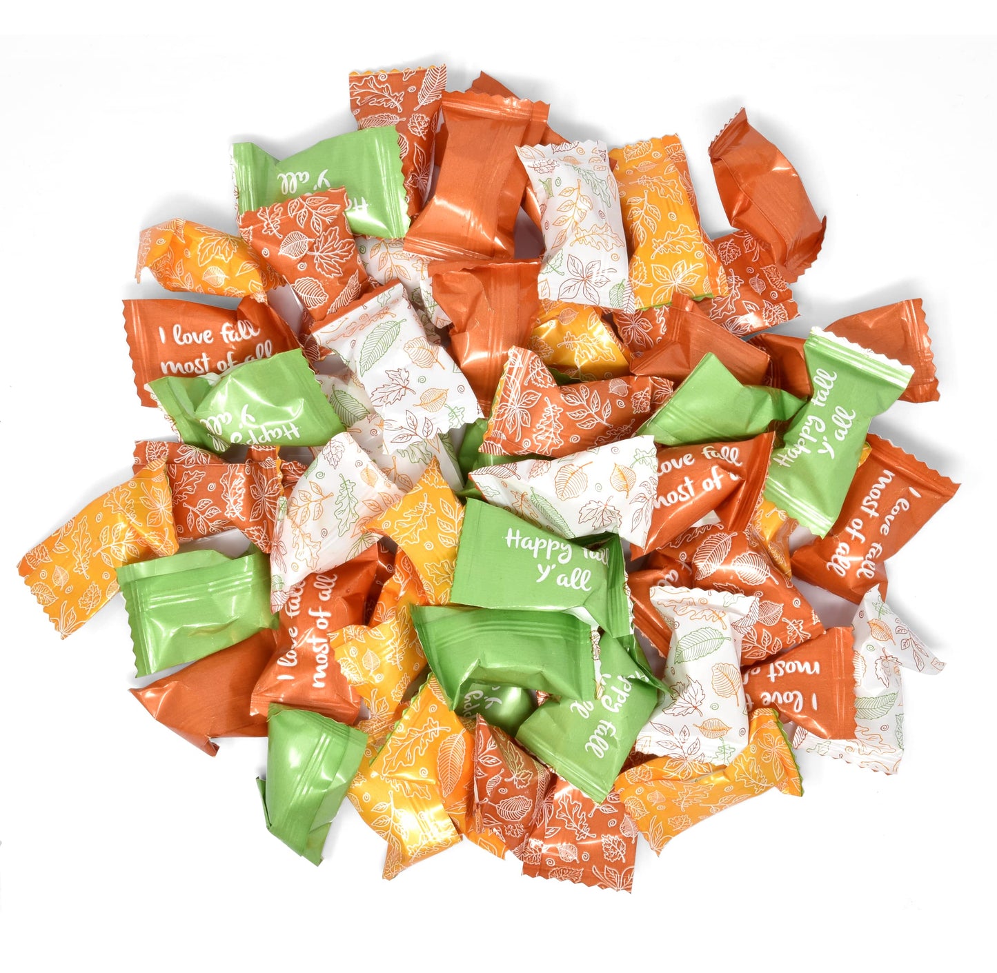 Gift Boutique Thanksgiving Fall Butter Mint Candies Bags 100 Count Individually Wrapped Autumn Mints Candy 13 Ounce Bag (368 g)