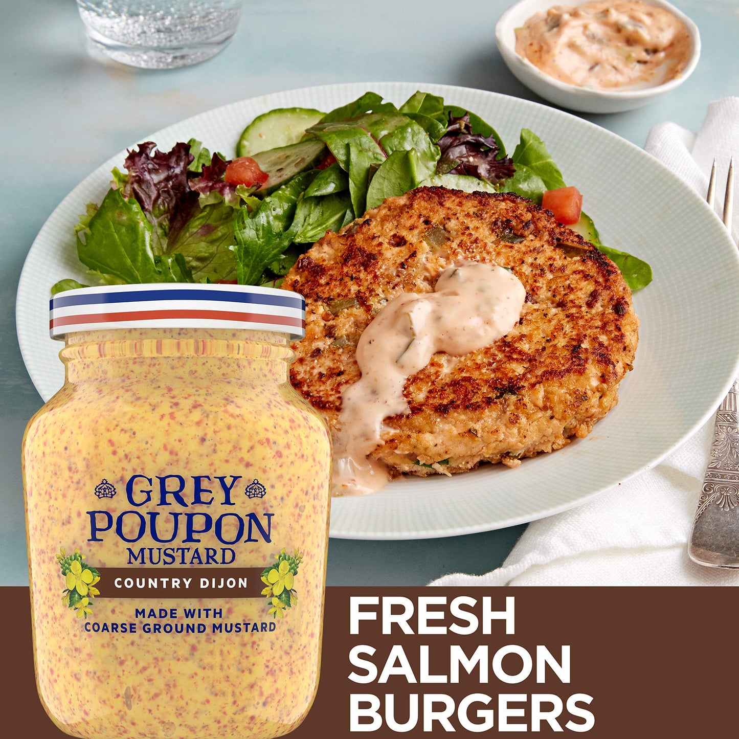 Grey Poupon Country Dijon Mustard, 8 oz Jar, Pack of 1