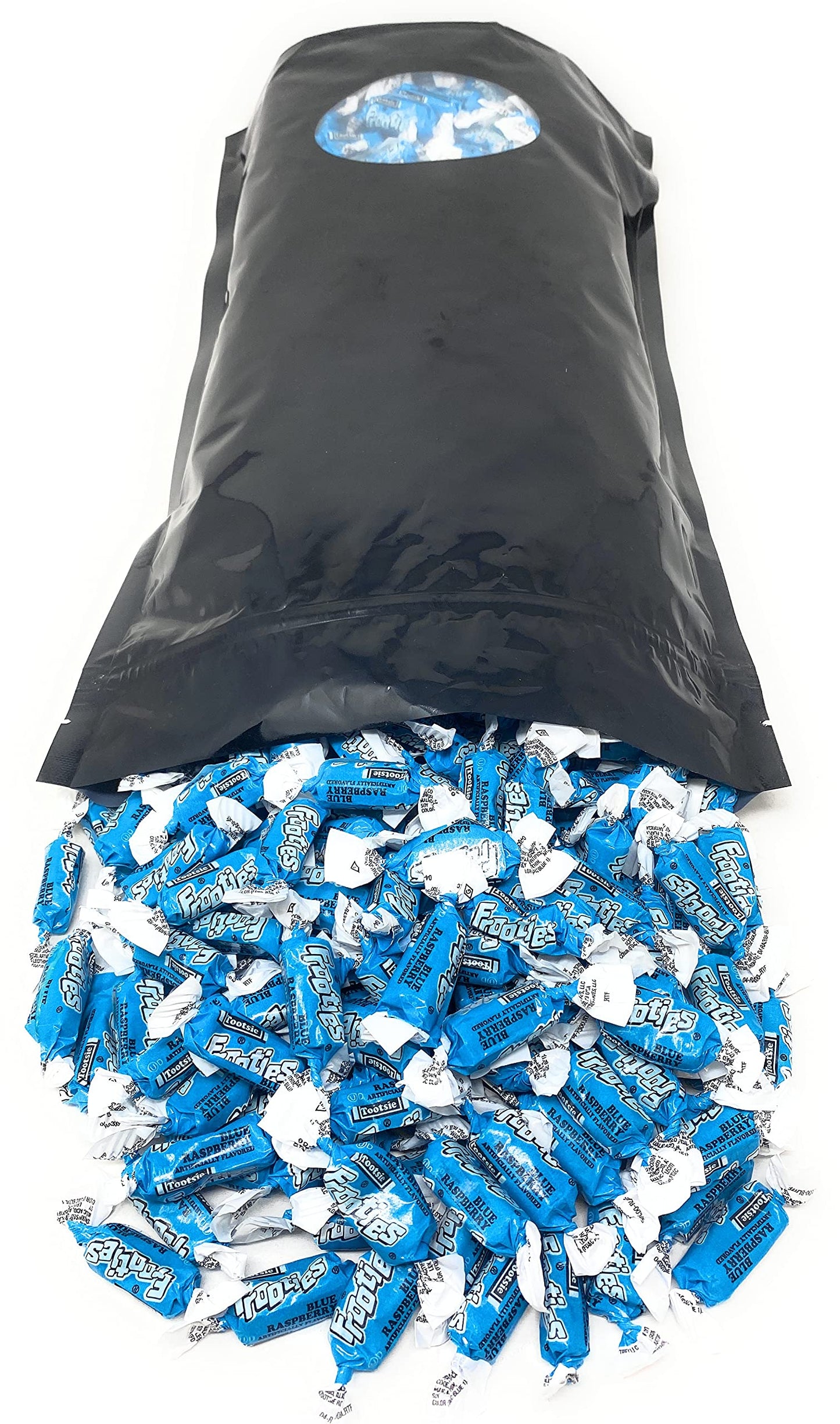 Halloween Bulk Blue Raspberry Flavor Tootsie Roll Frooties Chewy American Taffies Candy Individually Wrapped In Resealable Assor