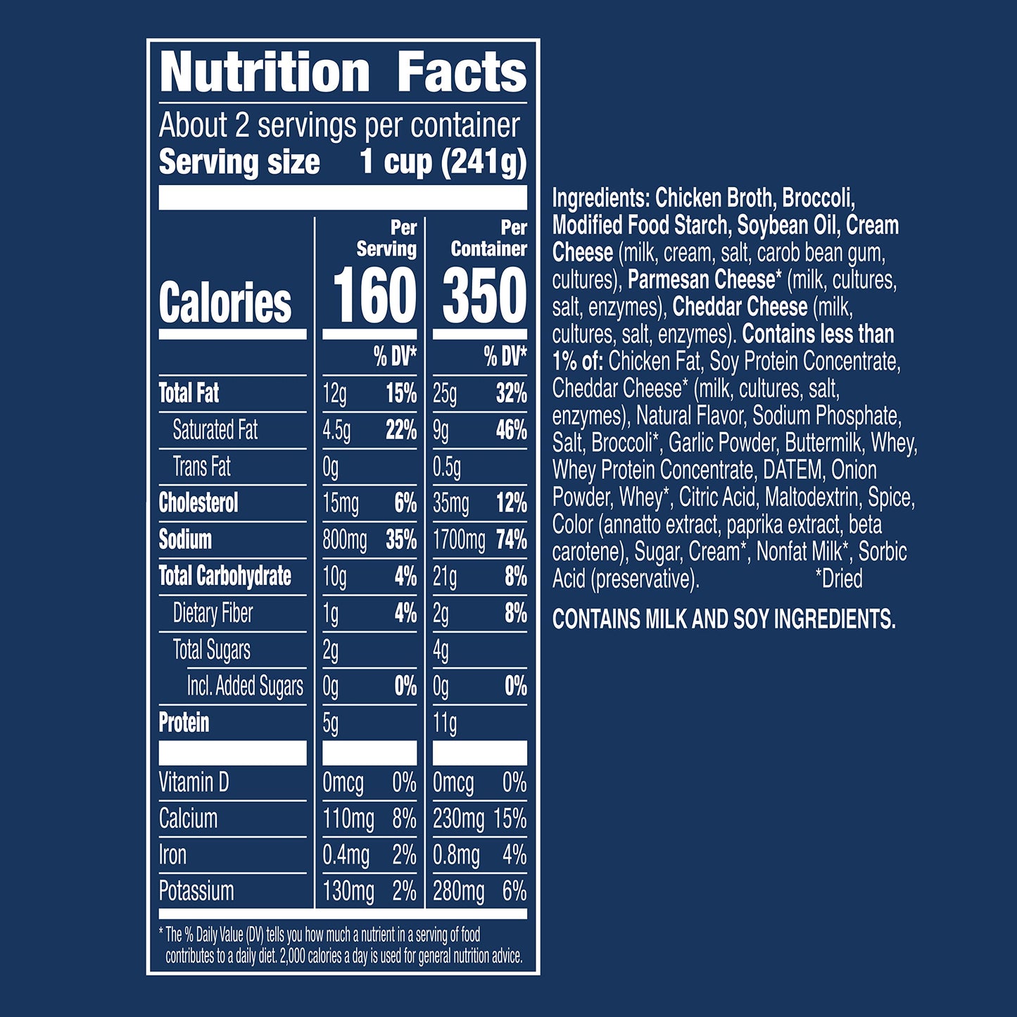 Progresso Traditional  Broccoli Cheese Canned Soup  Gluten Free  18 oz. (Pack of 12)