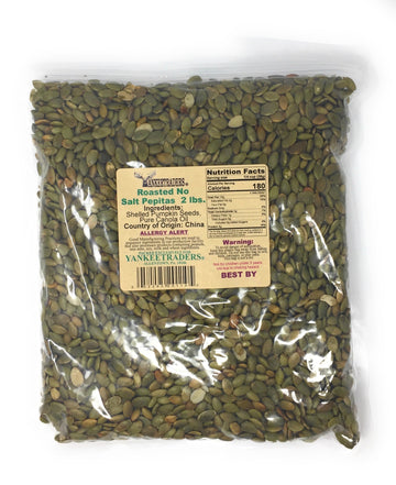 Yankeetraders Pepitapumpkin Seeds Roasted No Salt Added 2 Lb